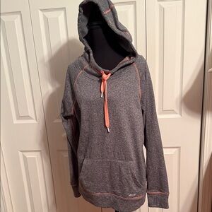 Avia Heather Gray Hoodie with Peachy/coral Highlights